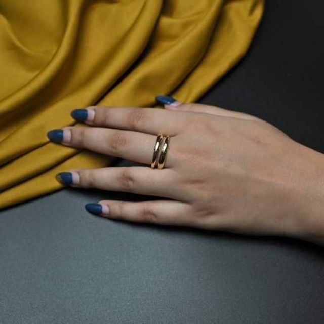 Multi-Sphere Gold Ring