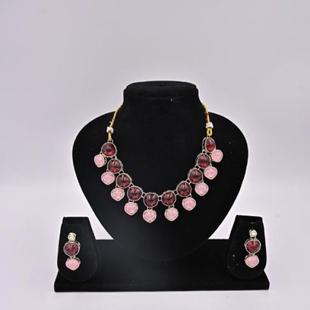 Pink Drop Choker Set