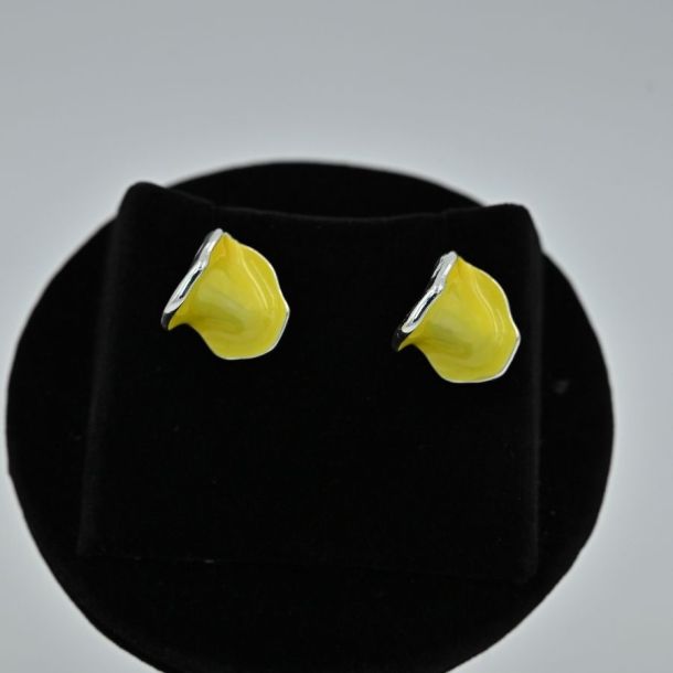 Elvia cheerful yellow enamel